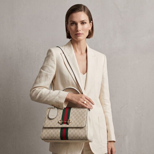 female model wearing luxury handbag 202608282223