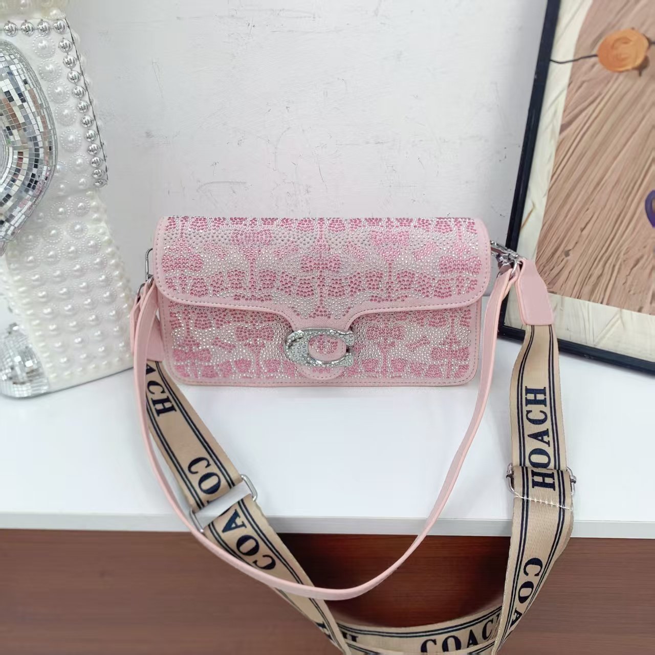 Coach Tabby 26 Crystal/Beaded Bag