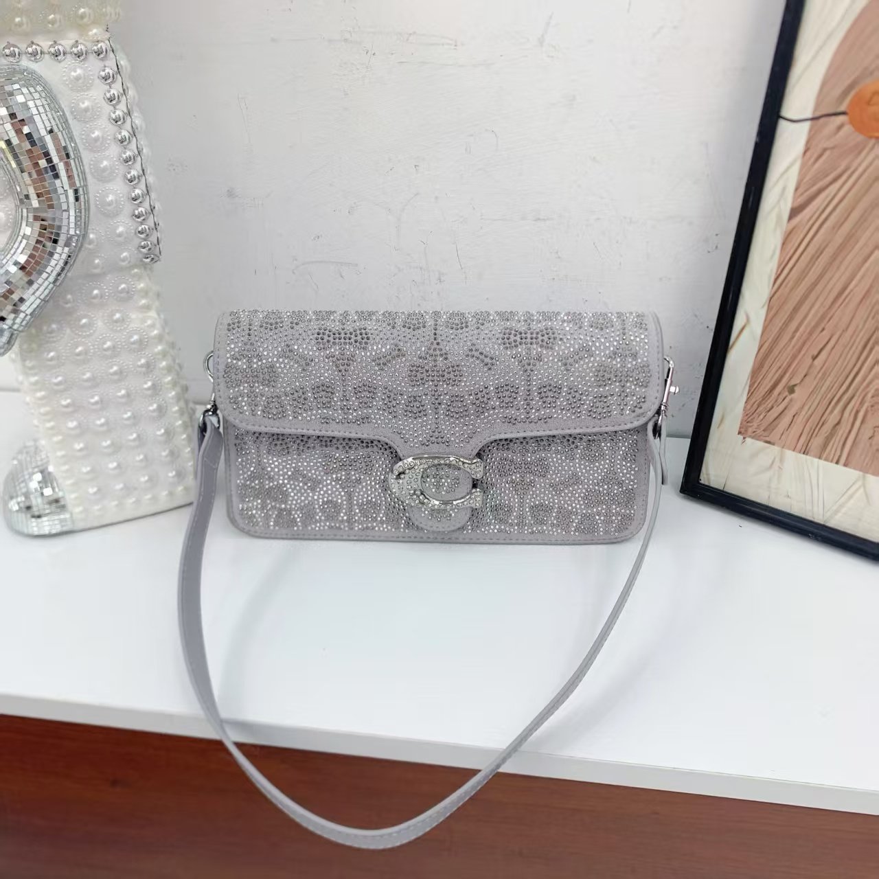 Coach Tabby 26 Crystal/Beaded Bag